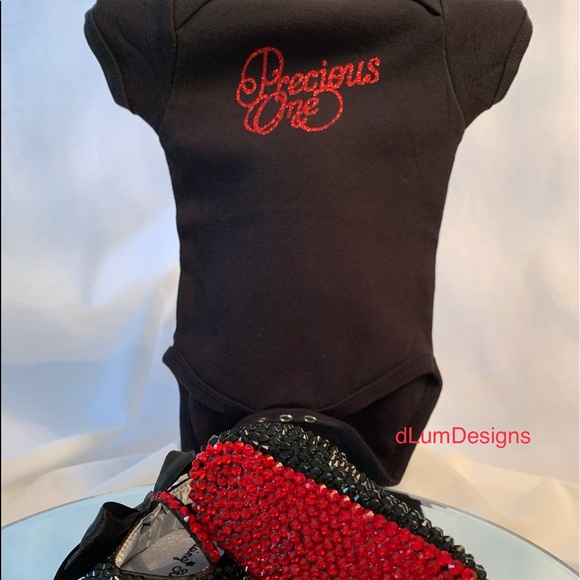 Baby Bling Crystal Rhinestone Red bottom shoes - Picture 4 of 4